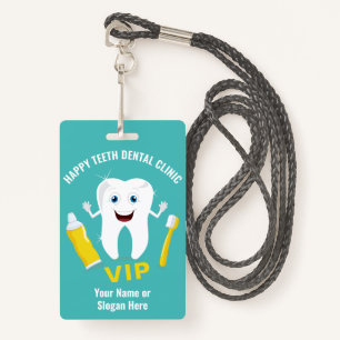 Custom text Dental Clinic badge ID Badge