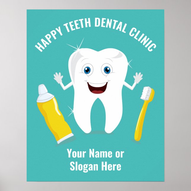 Custom text Dental poster (Front)