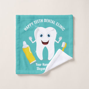 Custom text Dental wash cloth