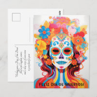 Custom text Dia de Muertos La Calavera Catrina