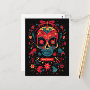 Custom text Dia de Muertos☠️ Remembrance Radiance Postcard