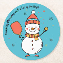 Custom text Dinking Snowman