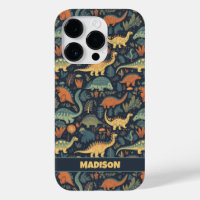 Custom Text Dinosaur Pattern