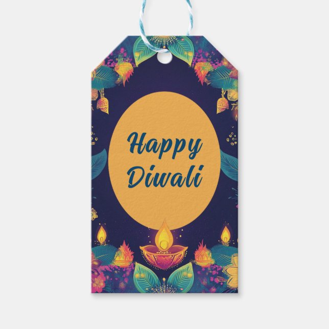 Custom text, Diwali Brilliance Tag (Front)