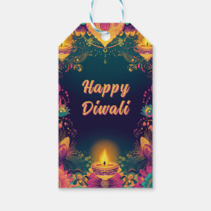Custom text, Diwali Splendour – Light & Celebrate Gift Tags