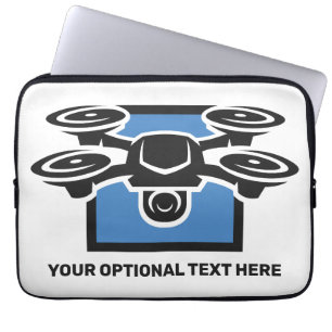 Custom Text Drone Laptop Sleeve
