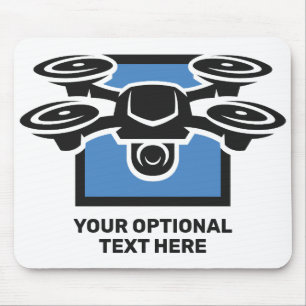 Custom Text Drone Mouse Mat