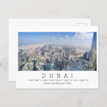 Custom text,  Dubai, United Arab Emirates Postcard