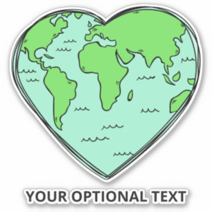 Custom text Earth Love