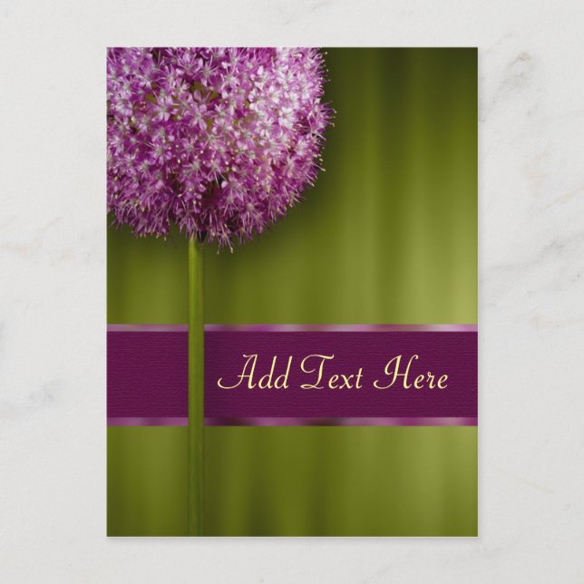 Custom Text Event And Wedding Invitation Postcard (Front)