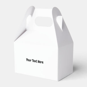 Custom Text  Favour Box