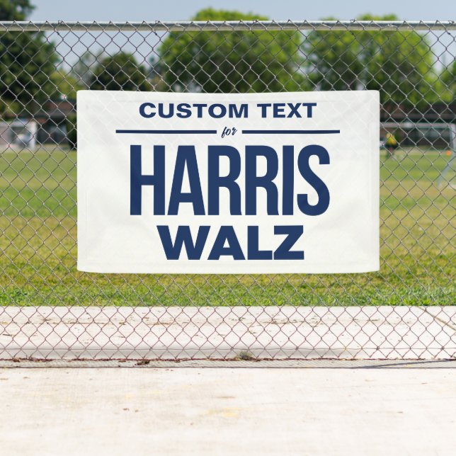 Custom Text for Harris Walz Banner (Insitu)