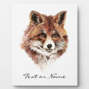 Custom Text Fox  Animal Nature Plaque