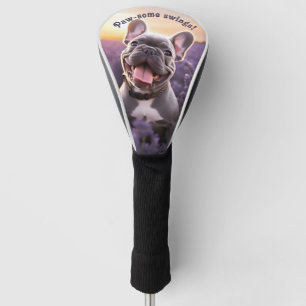 🐕 custom text, Frenchie puppy Golf Head Cover