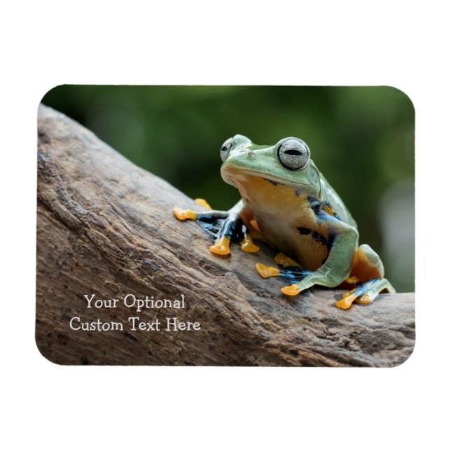 Custom Text Frog Magnet (Horizontal)