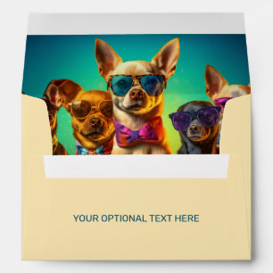 Custom Text Funny Dogs Envelope