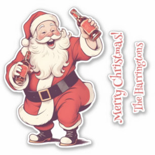 Custom Text Funny Drunk Santa