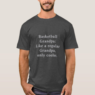 Custom Text Funny Grandpa Basketball T-Shirt