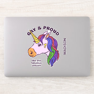 Custom Text Gay Unicorn