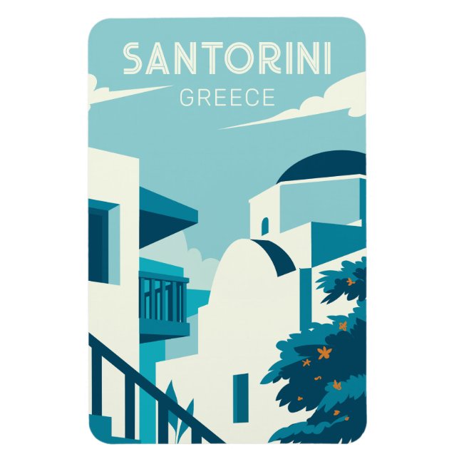 Custom Text Greece Magnet (Vertical)