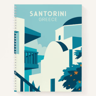 Custom Text Greece Notebook