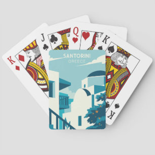 Custom Text Greece Playing Cards