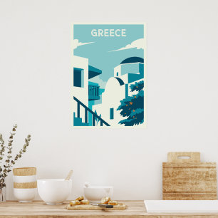 Custom Text Greece Poster