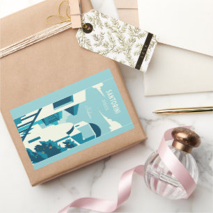 Custom Text Greece Rectangular Sticker