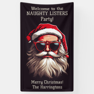 Custom Text Grumpy Santa Banner