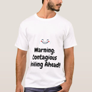 Custom Text Happy Minimalist Smile T-Shirt