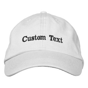 Custom Text Hat Personalized Name Cap Embroidered 