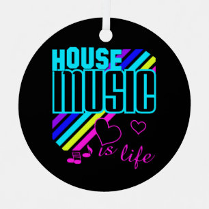 Custom Text House Music Metal Tree Decoration