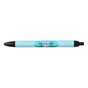 Custom text i support my wife pens with tourette's
