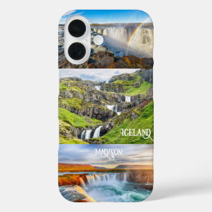 Custom Text Iceland iPhone 16 Case