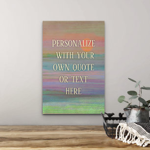 Custom text inspirational wall art 