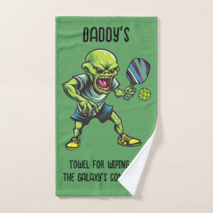 Custom text Intergalactic Sweat Protocol: Activate Hand Towel