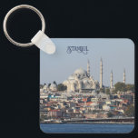 Custom Text Istanbul Key Ring<br><div class="desc">Change or delete the text field if you wish. Using the editing tool,  you can change the font and its size,  colour  and location if you want. See my store for more Turkey items.</div>