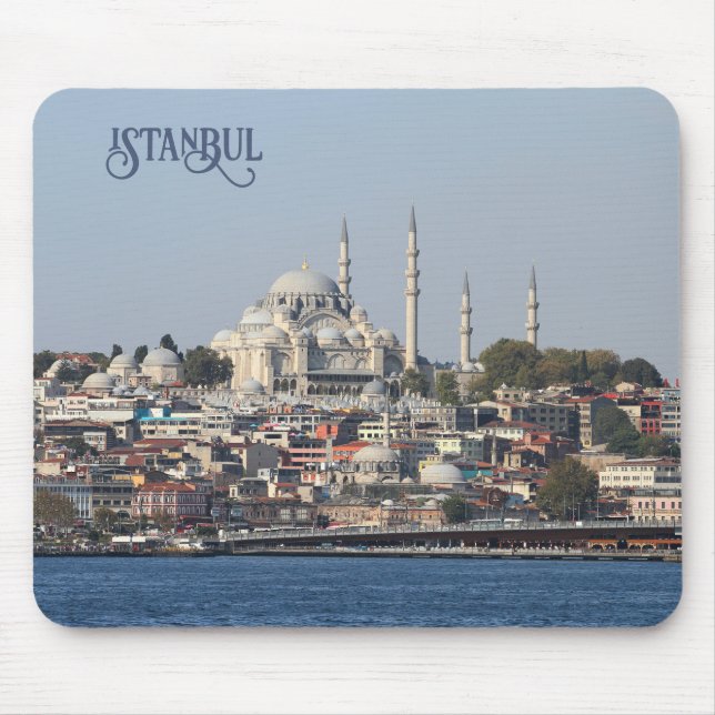 Custom Text Istanbul Mouse Mat (Front)
