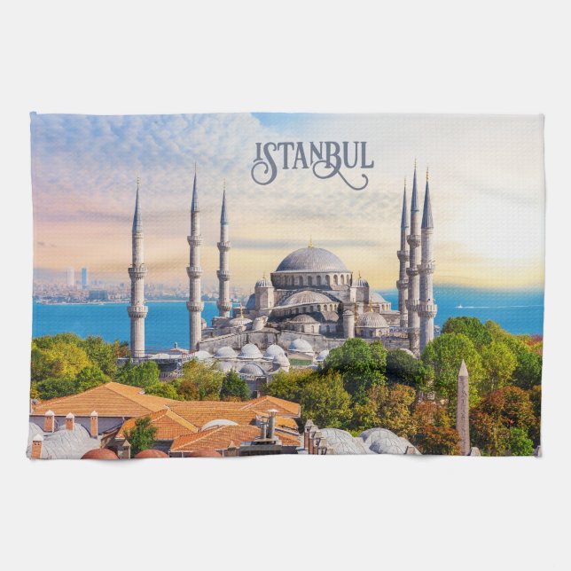 Custom Text Istanbul Tea Towel (Horizontal)