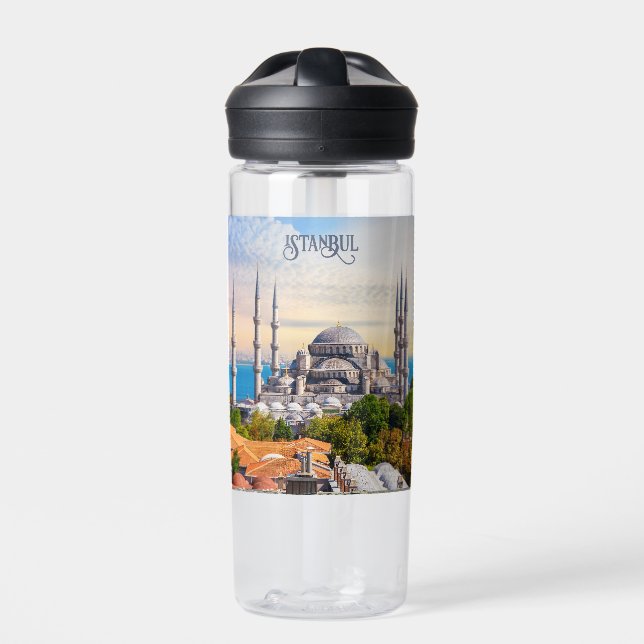 Custom Text Istanbul Water Bottle (Front)