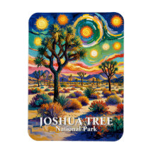 Custom Text Joshua Tree Van Gogh Colorful Desert
