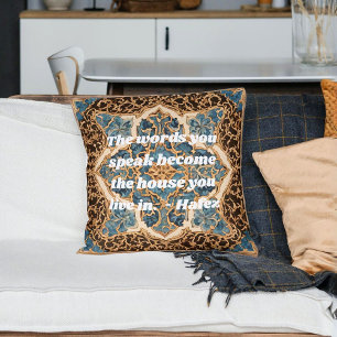 Custom Text Khatam Marquetry Persian Art Gifts Cushion
