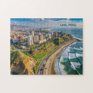 Custom Text Lima, Peru Jigsaw Puzzle