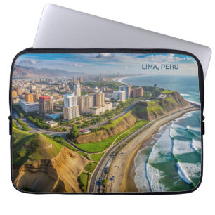 Custom Text Lima, Peru Laptop Sleeve