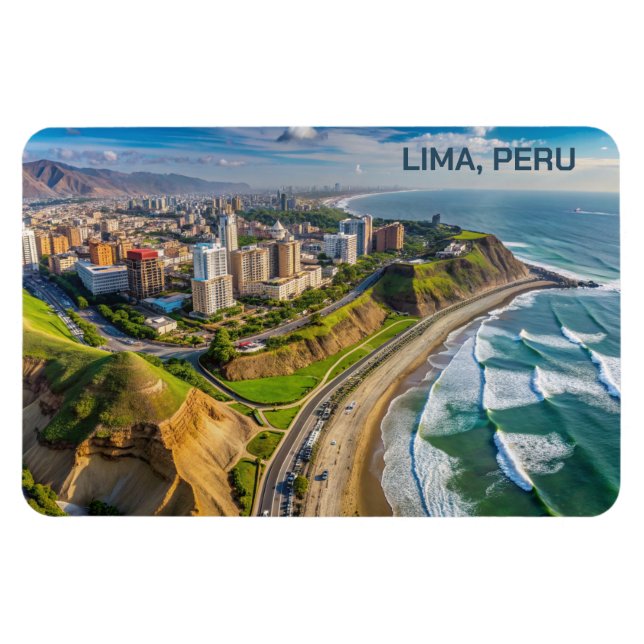 Custom Text Lima, Peru Magnet (Horizontal)