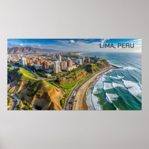 Custom Text Lima, Peru Poster