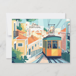 Custom Text Lisbon Portugal Postcard