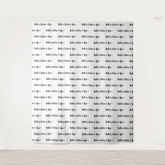 Custom Text Logo Event Backdrop Step and Repeat Tapestry