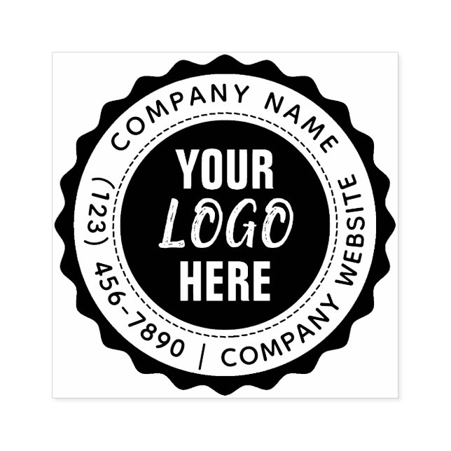 Custom Text Logo Rubber Stamp (Imprint)