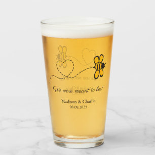 Custom Text Love Bee Glass